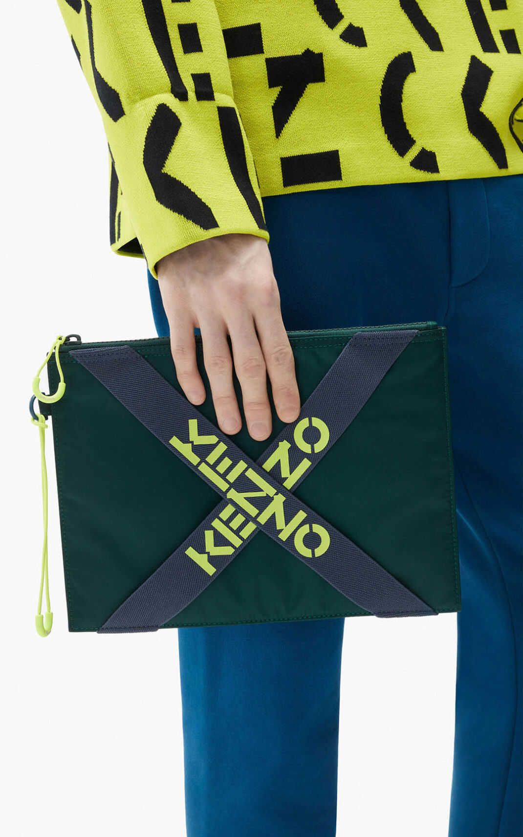 Kenzo Sport large Clutch Dame - Grå DK-249258